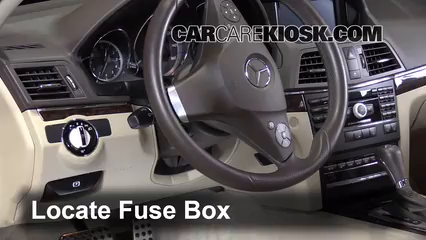 Interior Fuse Box Location: 2010-2013 Mercedes-Benz E350 - 2010